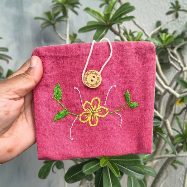 Floral Organic Sanitary pad Pouch