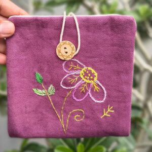 Purple Sanitary napkin pouch for Girls