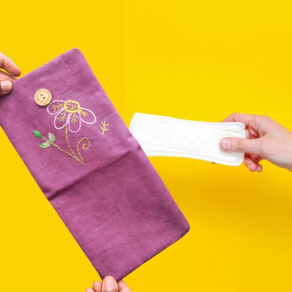 Purple Sanitary napkin pouch for Girls - Image 2