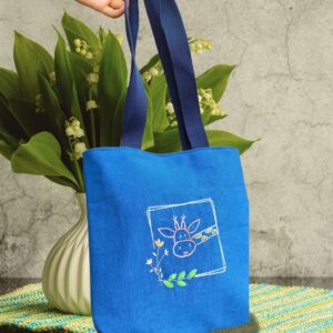 Handmade Blue Tote Bags For Women/Girls | Every Day Cotton Tote Bags | Gifts for Her