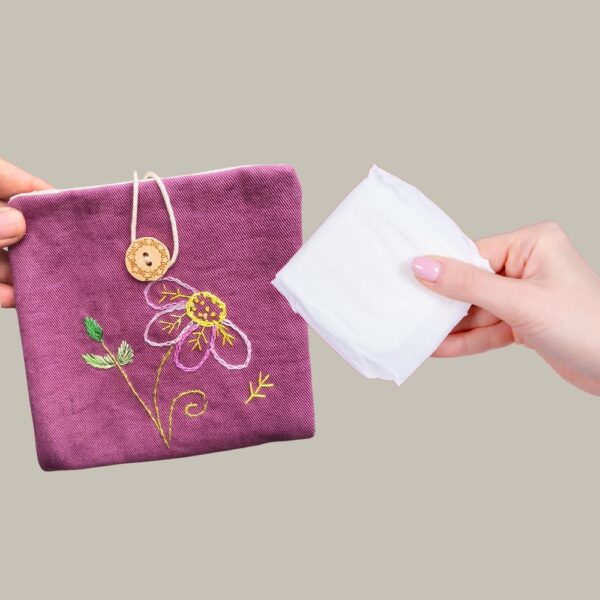 Purple Sanitary napkin pouch for Girls - Image 3