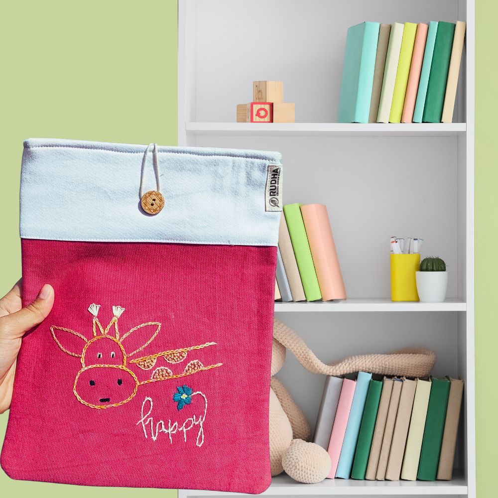 Handmade Book Sleeve India | Cotton Fabric Book Protector | Reader Accessories