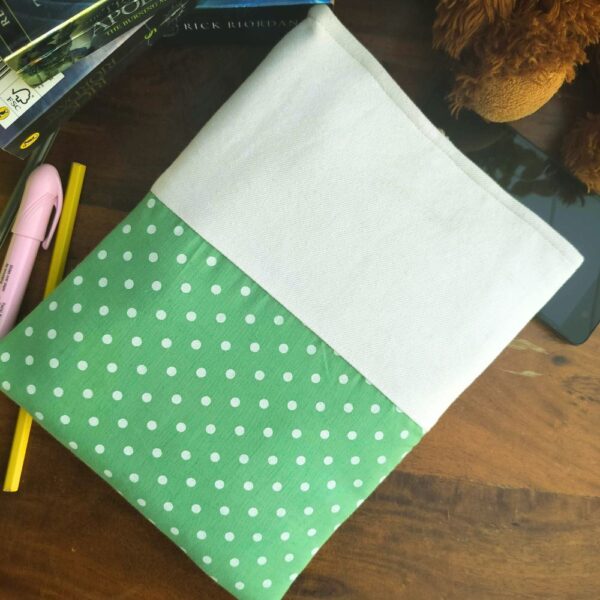 Yellow Flower book sleeve, Fabric book pouch, Padded book cover - Image 2