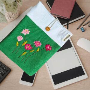 Handmade Book Sleeve | Cotton Padded Fabric Book Cover | Book Lover Gift Ideas