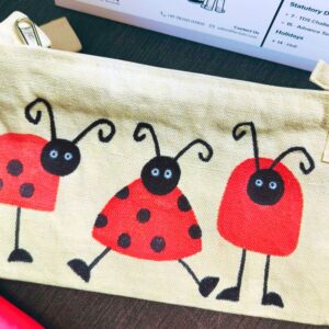 Fabric Pencil Pouch for School: Pencil Pouch for Girls: Handmade pouches