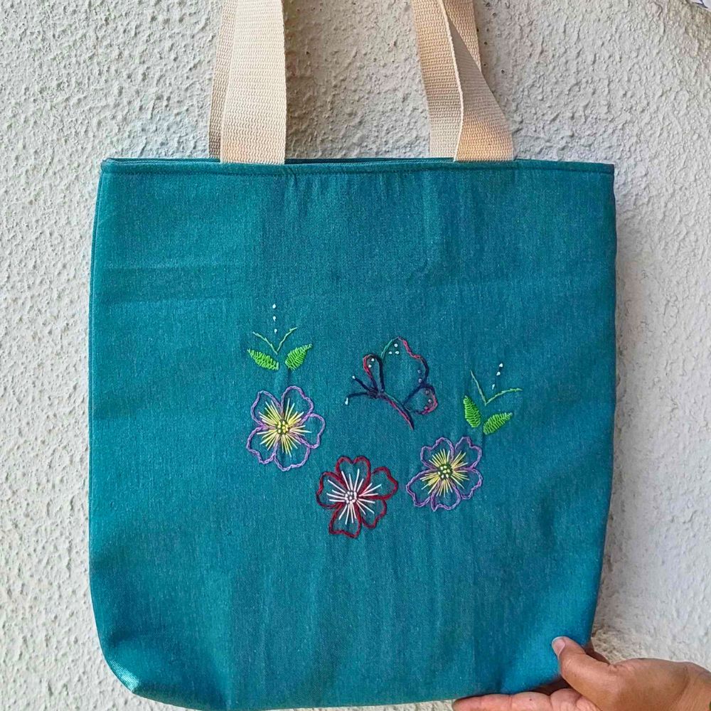 Sea Green Tote Bags For Women/Girls | Shoulder Bags - Image 5