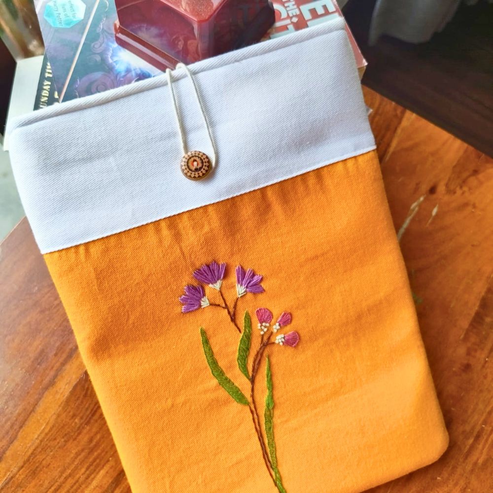 Handmade Book Sleeve India | Cotton Fabric Book Protector | Reader Accessories