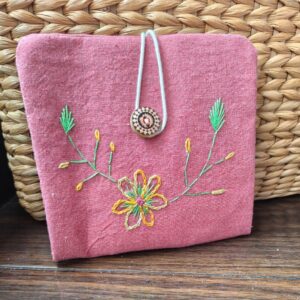 Handcrafted Pad Pouch for Girls – Floral Embroidered Sanitary Pad Holder | Unique Gifts for Women