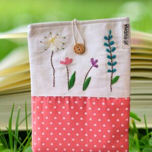 Kindle Sleeve India | Hand Embroidered Cotton Kindle Pouch | Book Lover Accessories