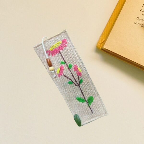 Sunflower Handmade Bookmarks for Books| Jute Bookmarks 2x8inches - Image 2