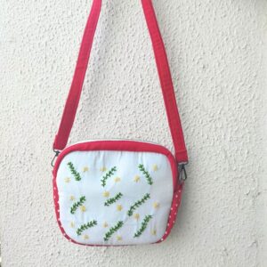 Red Travel Pouch Cum Sling Bag for Women