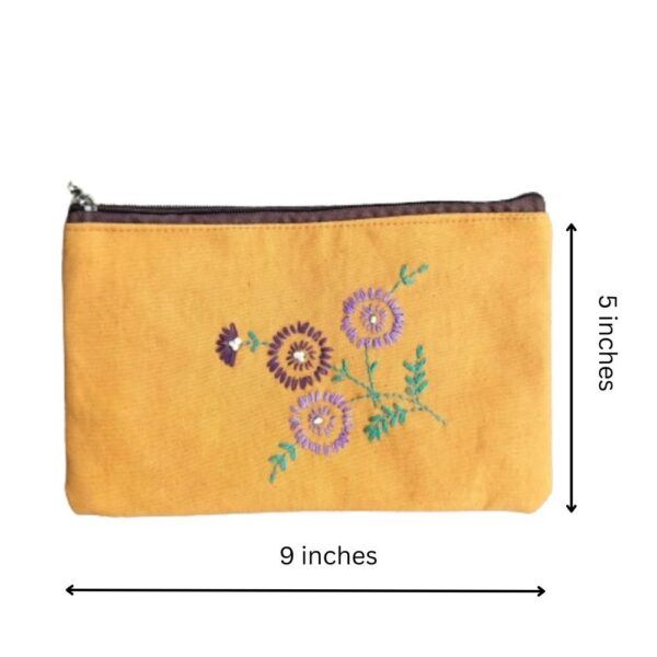 Zip Pouches for Jewelry | Travel Floral Makeup Pouch Organizer | Gift for Women - Image 3