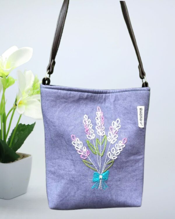 Handcrafted Cotton Slings bags| Hand embroidered handbags for Women