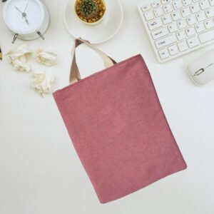 Cotton Padded Laptop Pouch Fits 11 -13", Book Cover for Macbook, iPad Pro