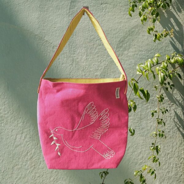 Bird Cotton Hobo Bags for Women | Shoulder Bags - Image 2