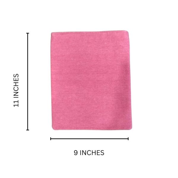 Pink Padded Book Protector, Hand Embroidered Book Pouch,Kindle Cover - Image 5
