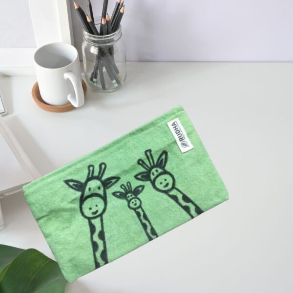 HandPainted Canvas Pencil Pouch: 9*5 multipurpose handmade pouches - Image 2