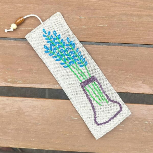 Blue Leaf Handmade Bookmarks, Bookmarks for Readers, Gifts for Students - Image 2