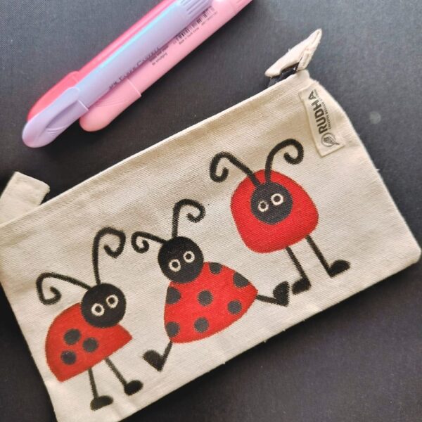 Fabric Pencil Pouch for School: Pencil Pouch for Girls: Handmade pouches