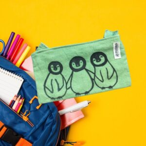 Penguin Pouch for Kids: Handmade Zipper Pouches: Birthday Return Gifts