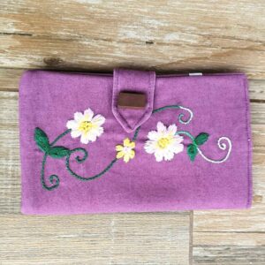 Women's hand embroidered Fabric Wallet | Gift for Her | Phone Wallet