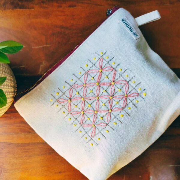 Sustainable Travel Pouches for Women, Multipurpose travel pouch - 9x7x1.5 - Image 3