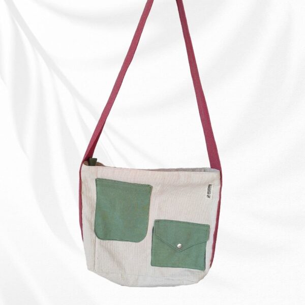Pink -Green CrossBody Sling Bags for Girls - Image 2