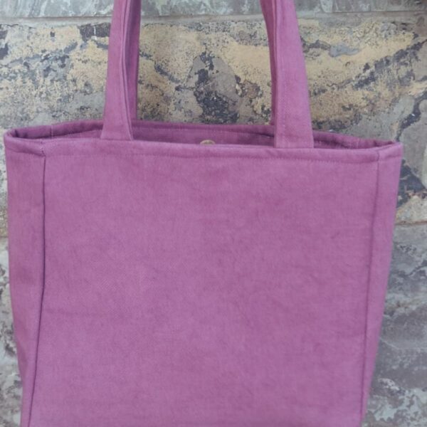 Purple Cotton Tote Bag | Handbags for Women | Small Tote Bag