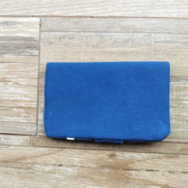 Blue Women's hand embroidered Fabric Wallet | Gift for Her | Phone Wallet - Image 4