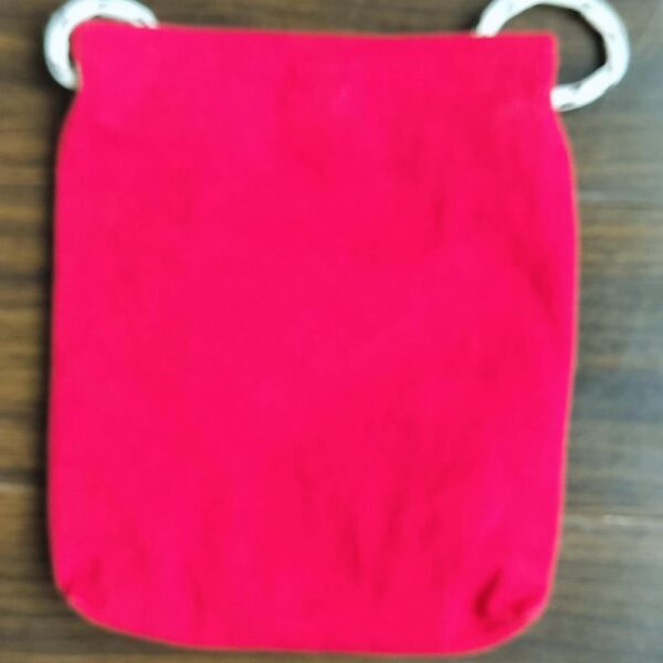 Red Small Sling Bag, Handcrafted sling for her, Cotton Slings for Women - Image 3