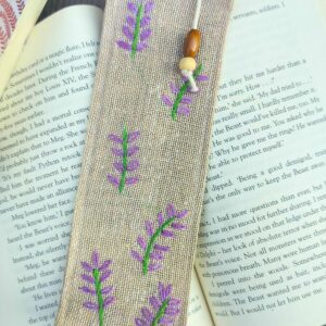 Leafy Handmade Bookmarks, Jute Bookmark 2x8inches