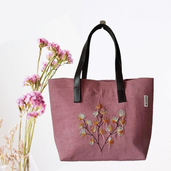 Hand Embroidered Cotton Shoulder Bags | HandBags for Women - Image 2