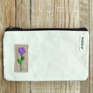 Fabric Zipper Pouch | Pencil Pouch, Travel pouch| Sustainable handmade pouches