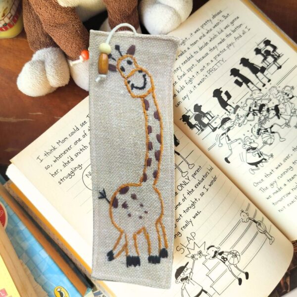 Giraffe Handmade Bookmarks| Fabric Bookmarks | Gift for Kids - Image 2