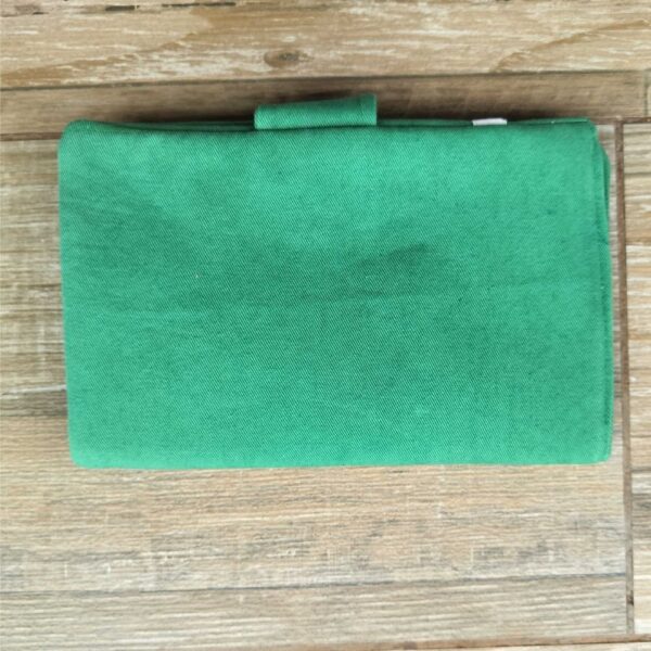 Green Women's handmade Wallet | Hand embroidered wallet Gift for Her - Image 4