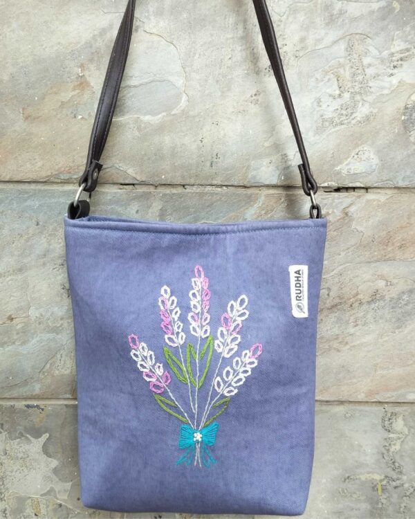 Handcrafted Cotton Slings bags| Hand embroidered handbags for Women - Image 3