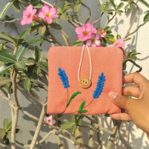 Blue Leaf Sustainable Sanitary Napkin Pouch Girls| Unique Gifts for Women