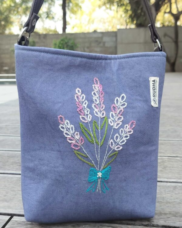 Handcrafted Cotton Slings bags| Hand embroidered handbags for Women - Image 2