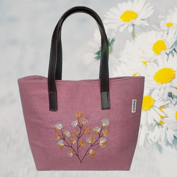 Hand Embroidered Cotton Shoulder Bags | HandBags for Women - Image 3