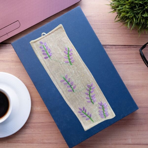 Leafy Handmade Bookmarks, Jute Bookmark 2x8inches - Image 2