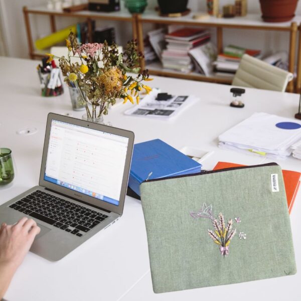 Floral Laptop Sleeve 11 Inch Notebook/Tablet - MacBook Air/Pro Case - Image 3