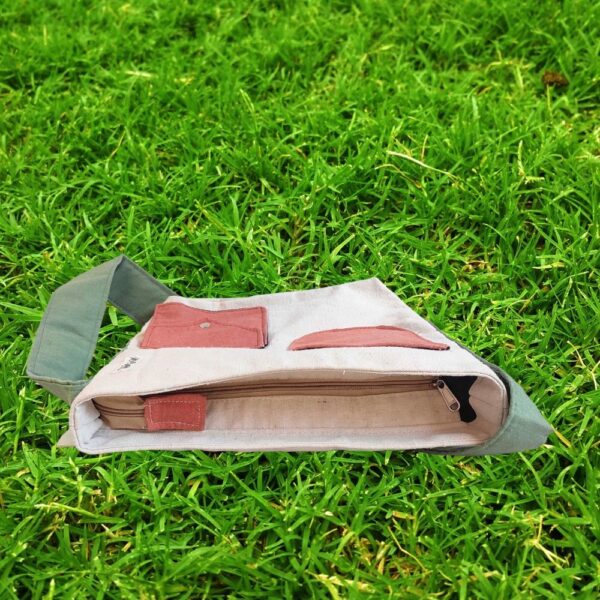 Green-Orange CrossBody ToteBags for Boys/Girls - Image 4