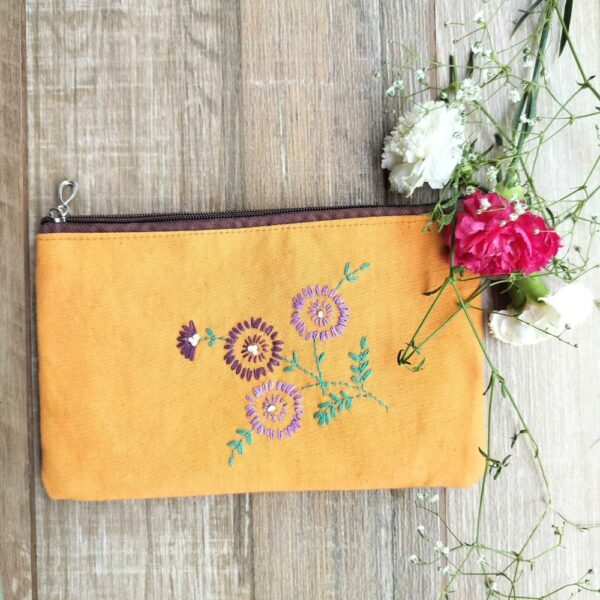 Zip Pouches for Jewelry | Travel Floral Makeup Pouch Organizer | Gift for Women - Image 2