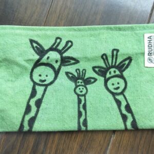 HandPainted Canvas Pencil Pouch: 9*5 multipurpose handmade pouches