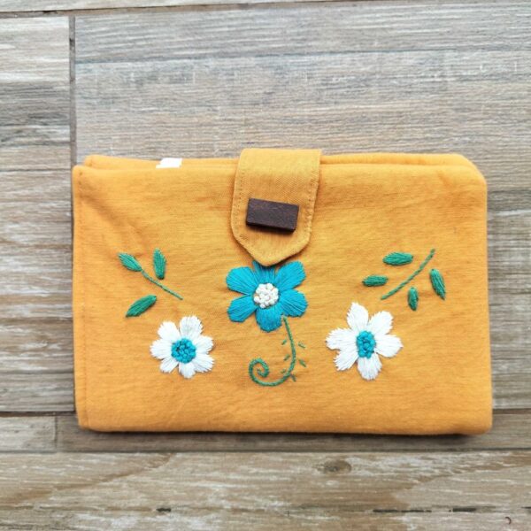 Women's handmade Wallet | Fabric Hand embroidered wallet | Gift for Her - Image 2