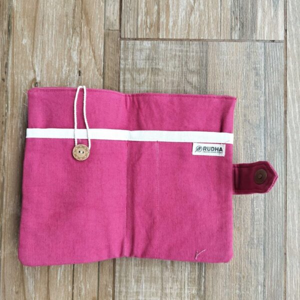Purple hand embroidered Fabric Ladies Wallet | Gift for Her - Image 4