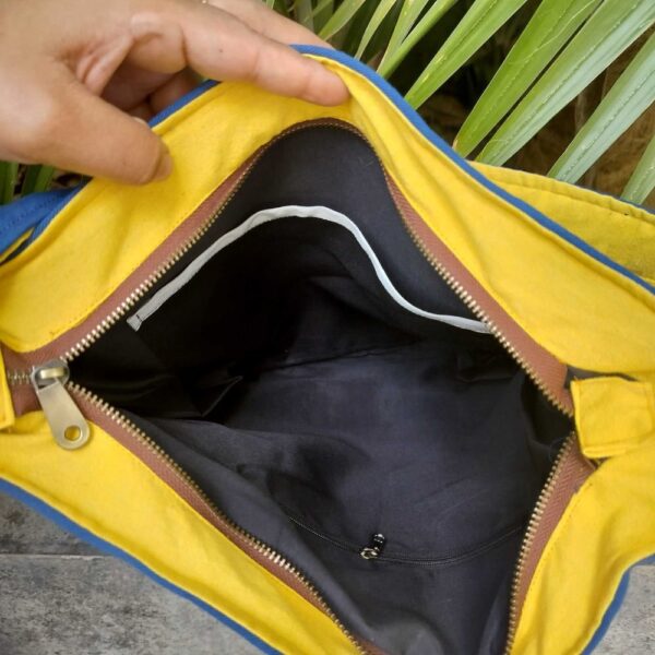 Blue Cotton Sunflower Hobo Bags for women | EveryDay Fabric Shoulder Bags - Image 5