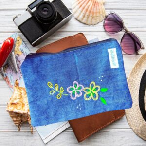 Fabric Zipper Pouch | Pencil Pouch, Travel pouch| Sustainable handmade pouches