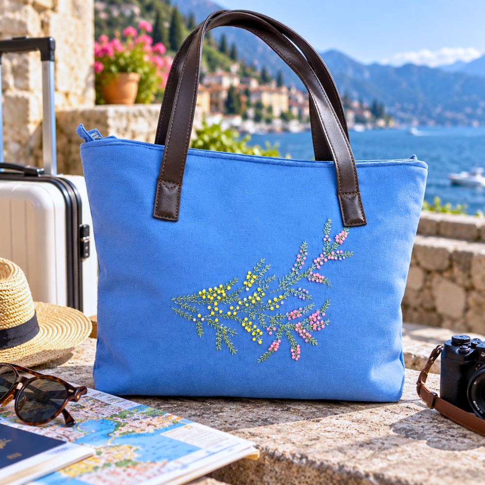 Handcrafted Cotton Bags for Women – Embroidered Everyday & Office Bag | RUDHAA - Image 3