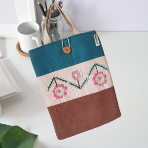 Sustainable Handmade Cotton Laptop Sleeve/Laptop Cover 12" by Rudha